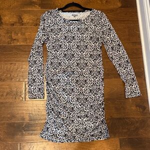 BONGO Black and White Patterned Dress